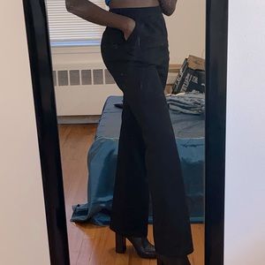 SHEIN Black High Waisted Trousers Long Work Pants